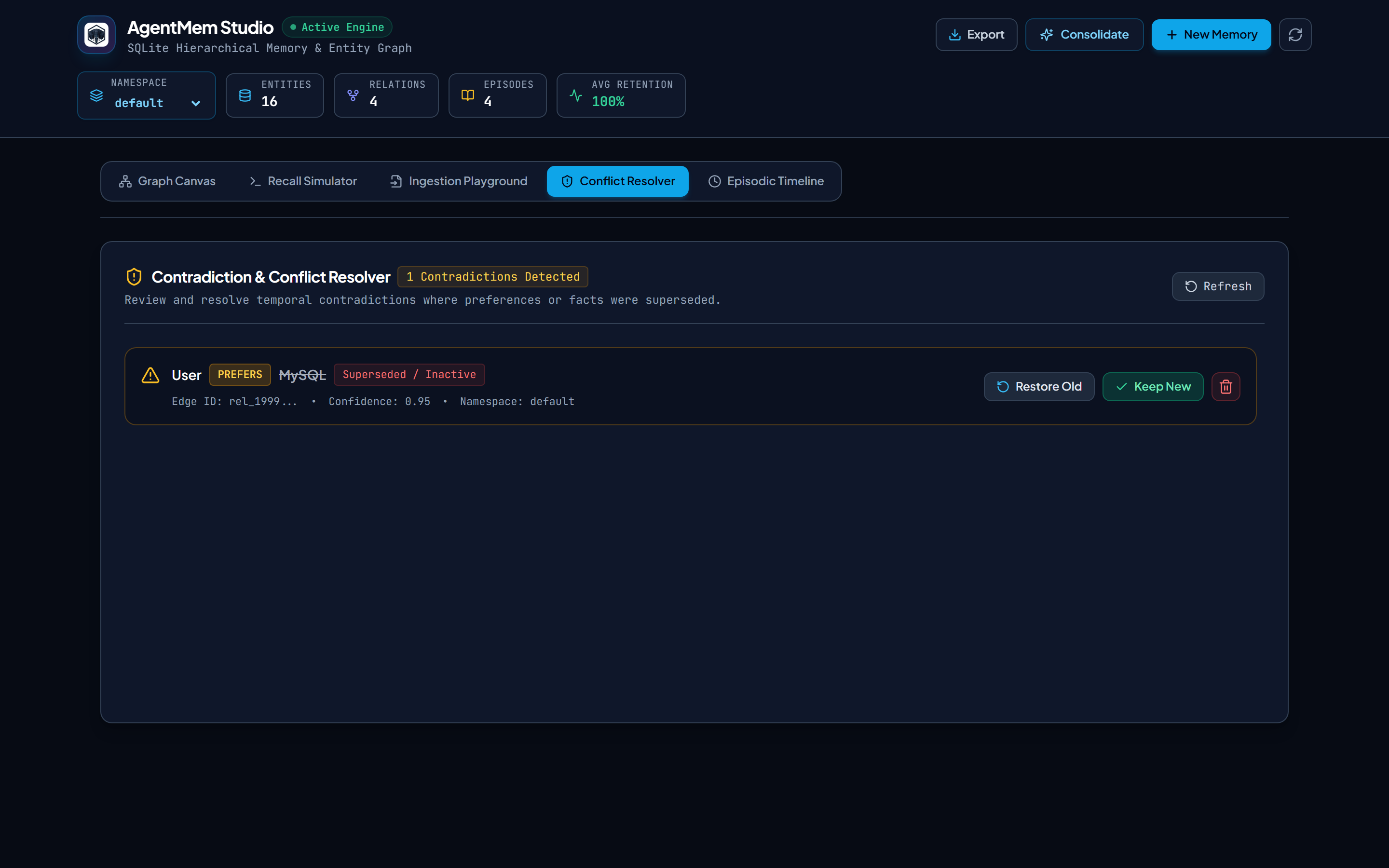 AgentMem Screenshot Preview 4