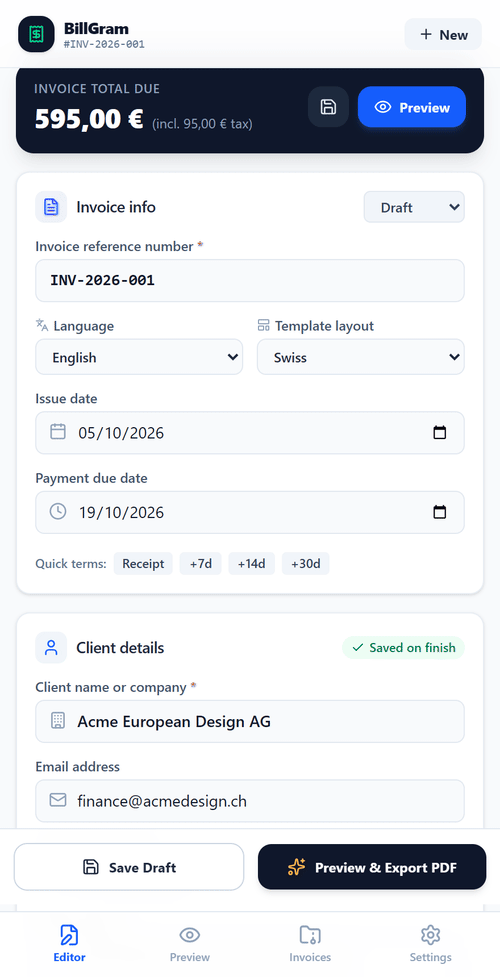 BillGram Screenshot Preview 4