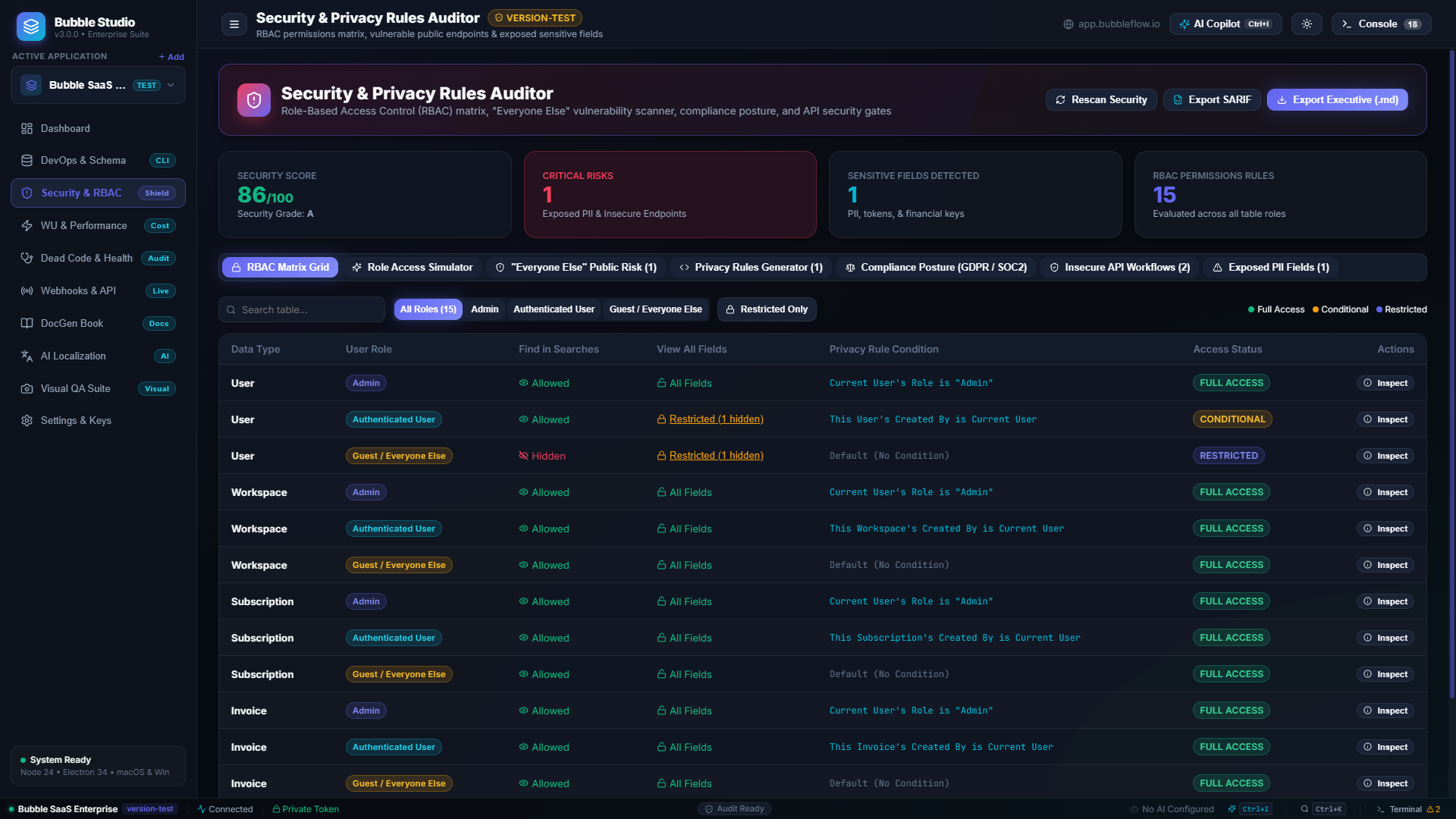 Bubble.io Dev Studio Screenshot Preview 5