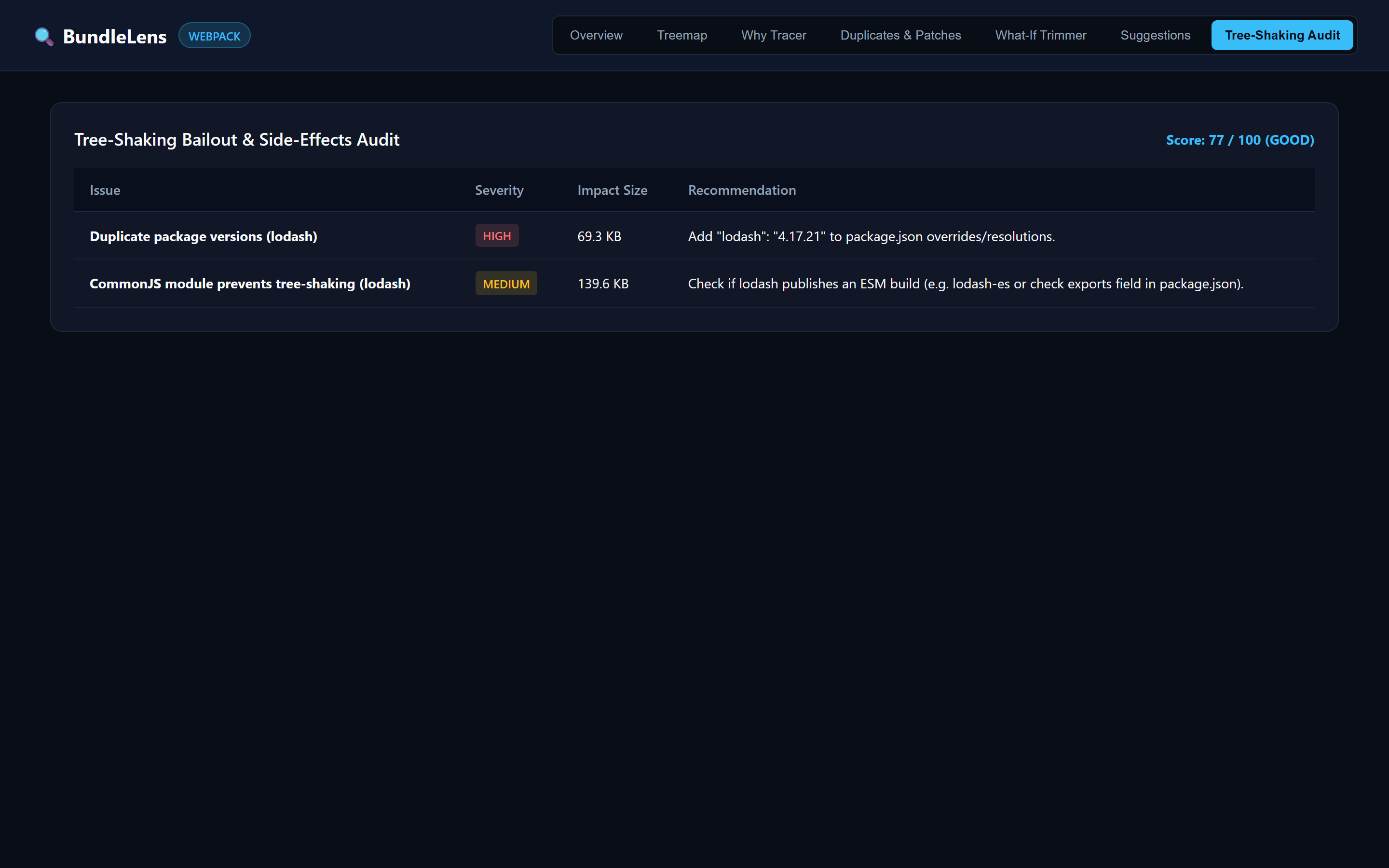 BundleLens Screenshot Preview 7