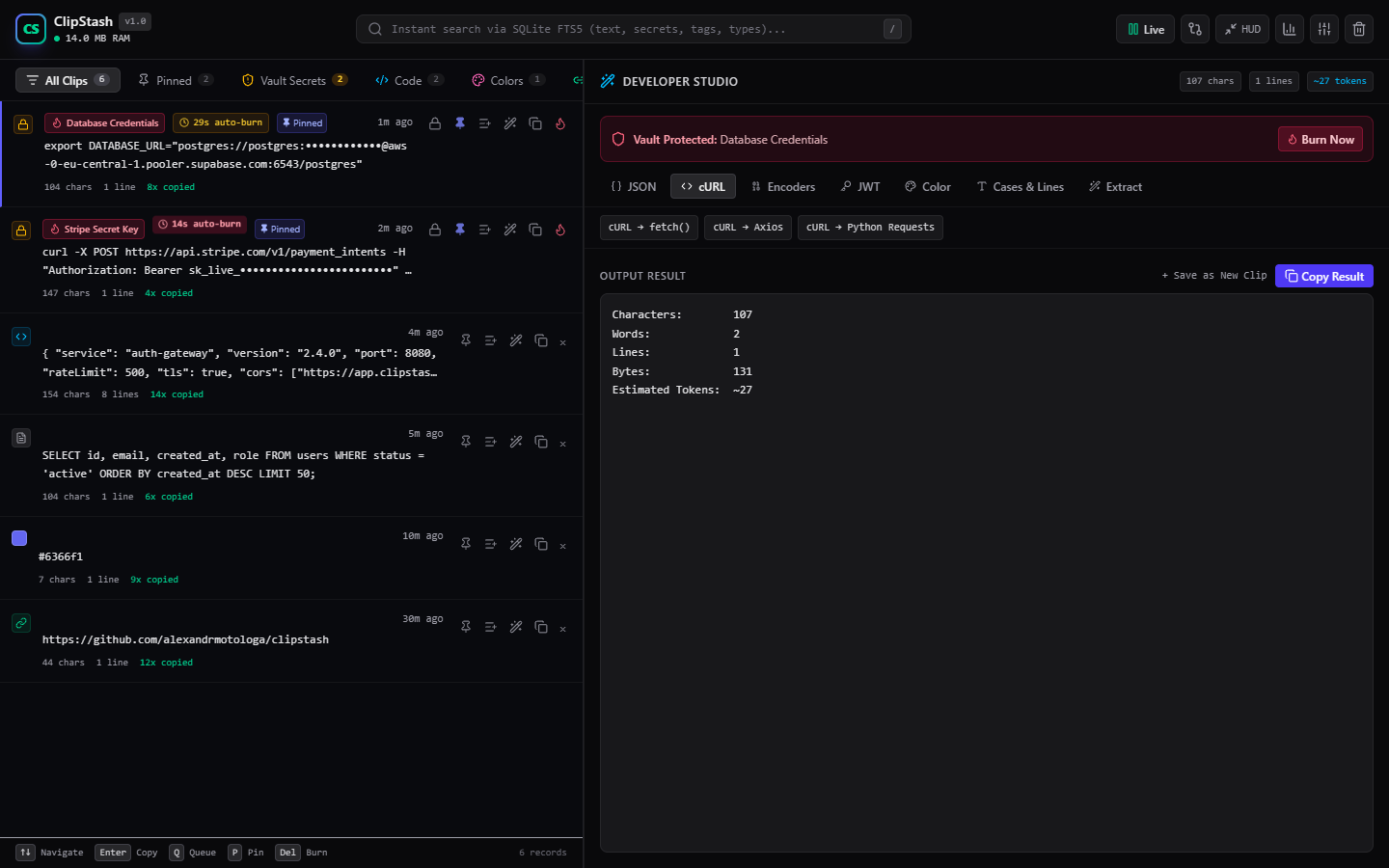 ClipStash Screenshot Preview 3