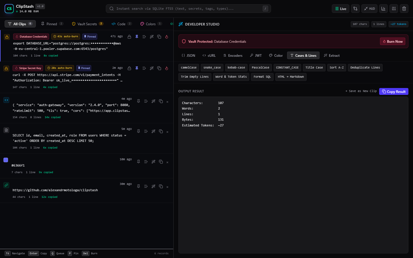 ClipStash Screenshot Preview 2