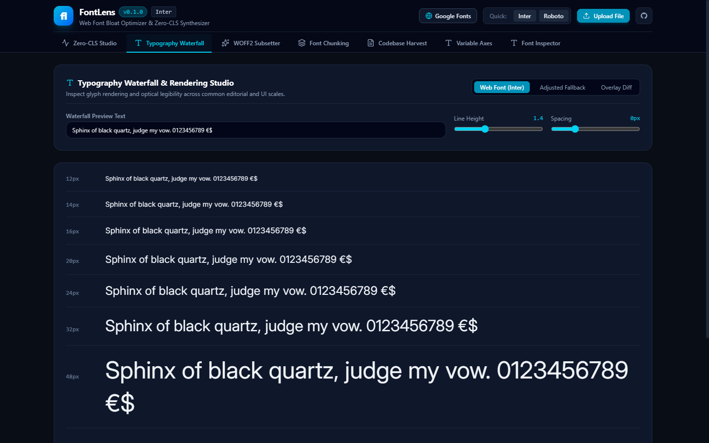 FontLens Screenshot Preview 2