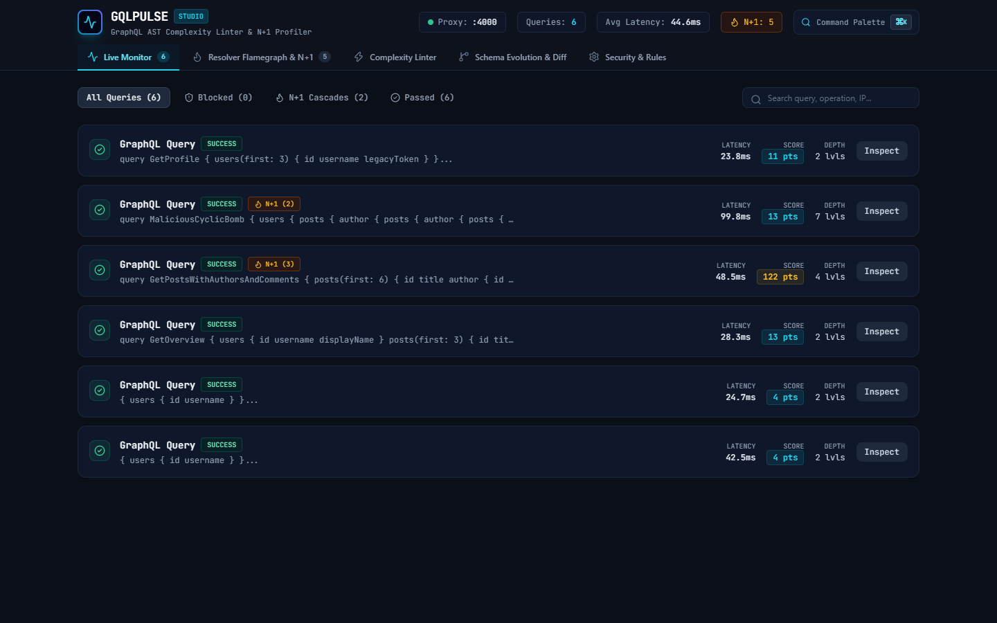 GQLPulse Screenshot Preview 2
