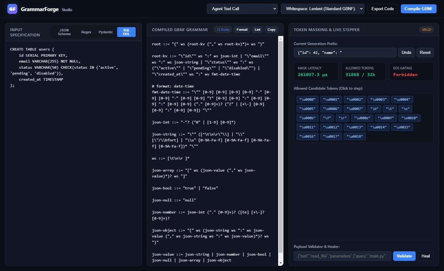 GrammarForge Screenshot Preview 3
