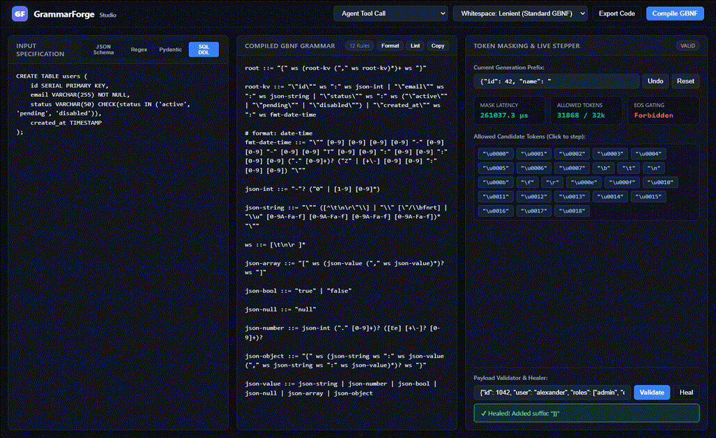 GrammarForge Screenshot Preview 1
