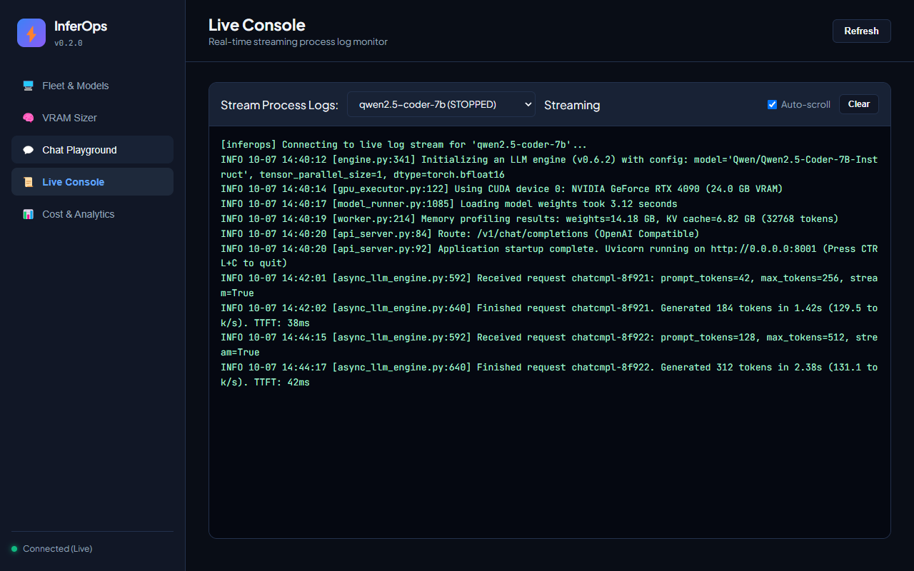 InferOps Screenshot Preview 5