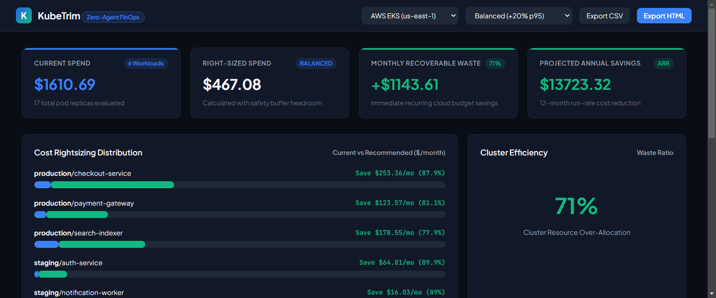 KubeTrim Screenshot Preview 5