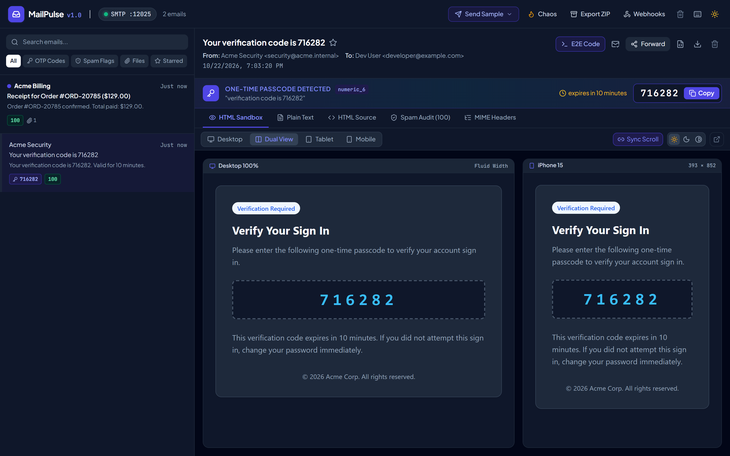 MailPulse Screenshot Preview 3