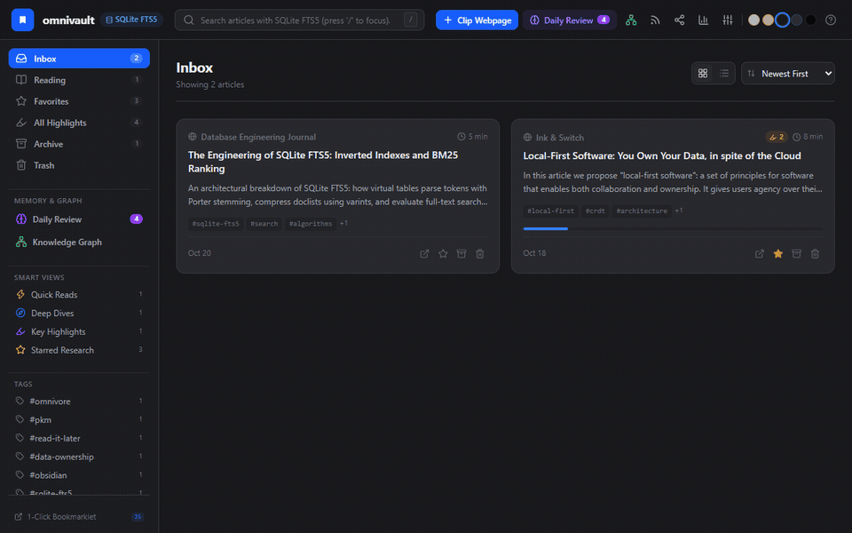 Omnivault Screenshot Preview 1