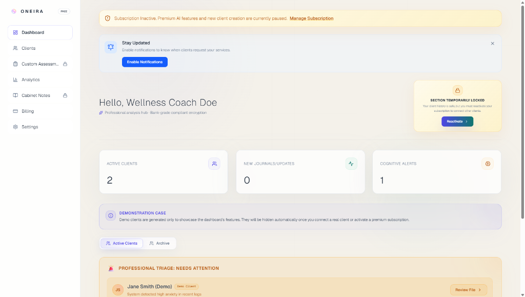 Oneira Space (Web) Screenshot Preview 5