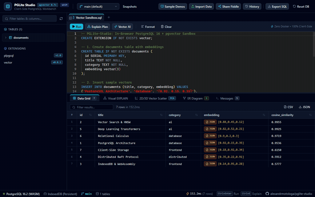 PGLite Studio Screenshot Preview 1
