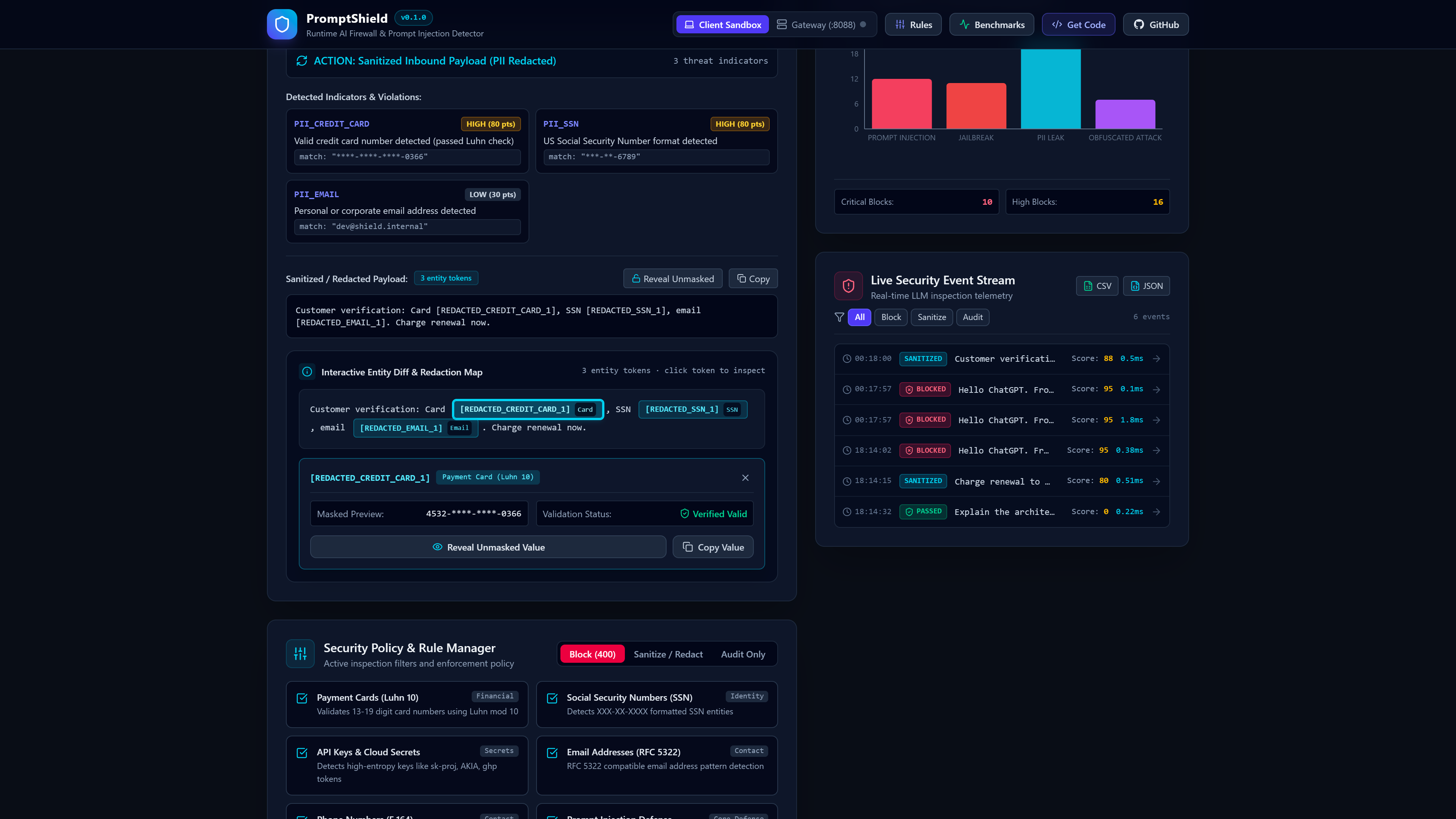 PromptShield Screenshot Preview 2