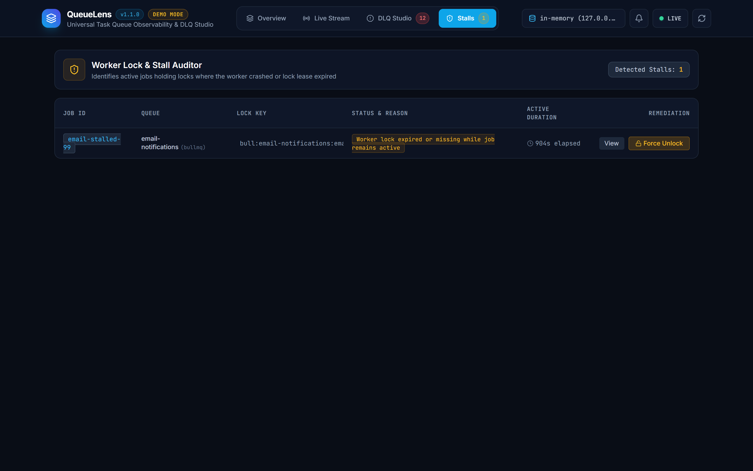 QueueLens Screenshot Preview 4