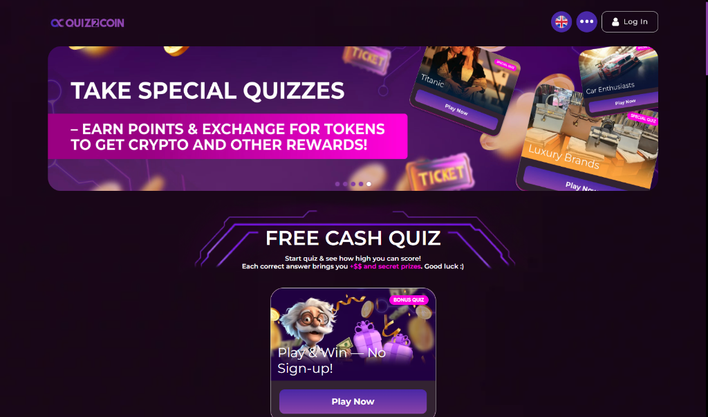 Quiz2Coin Screenshot Preview 1