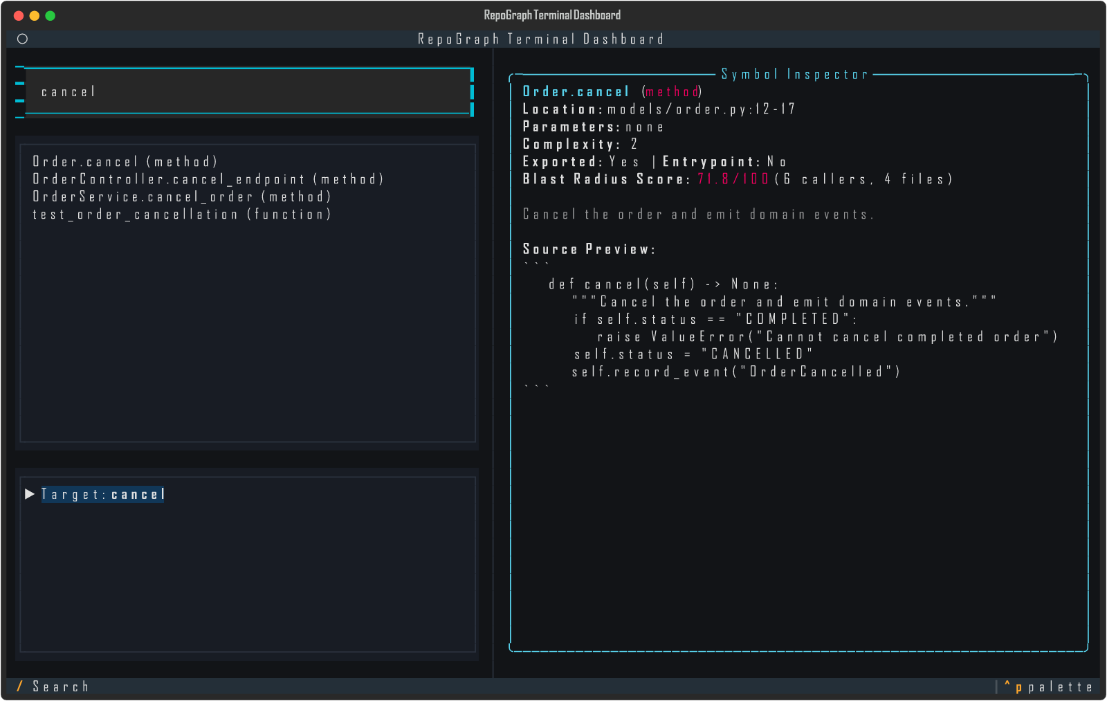 RepoGraph Screenshot Preview 2
