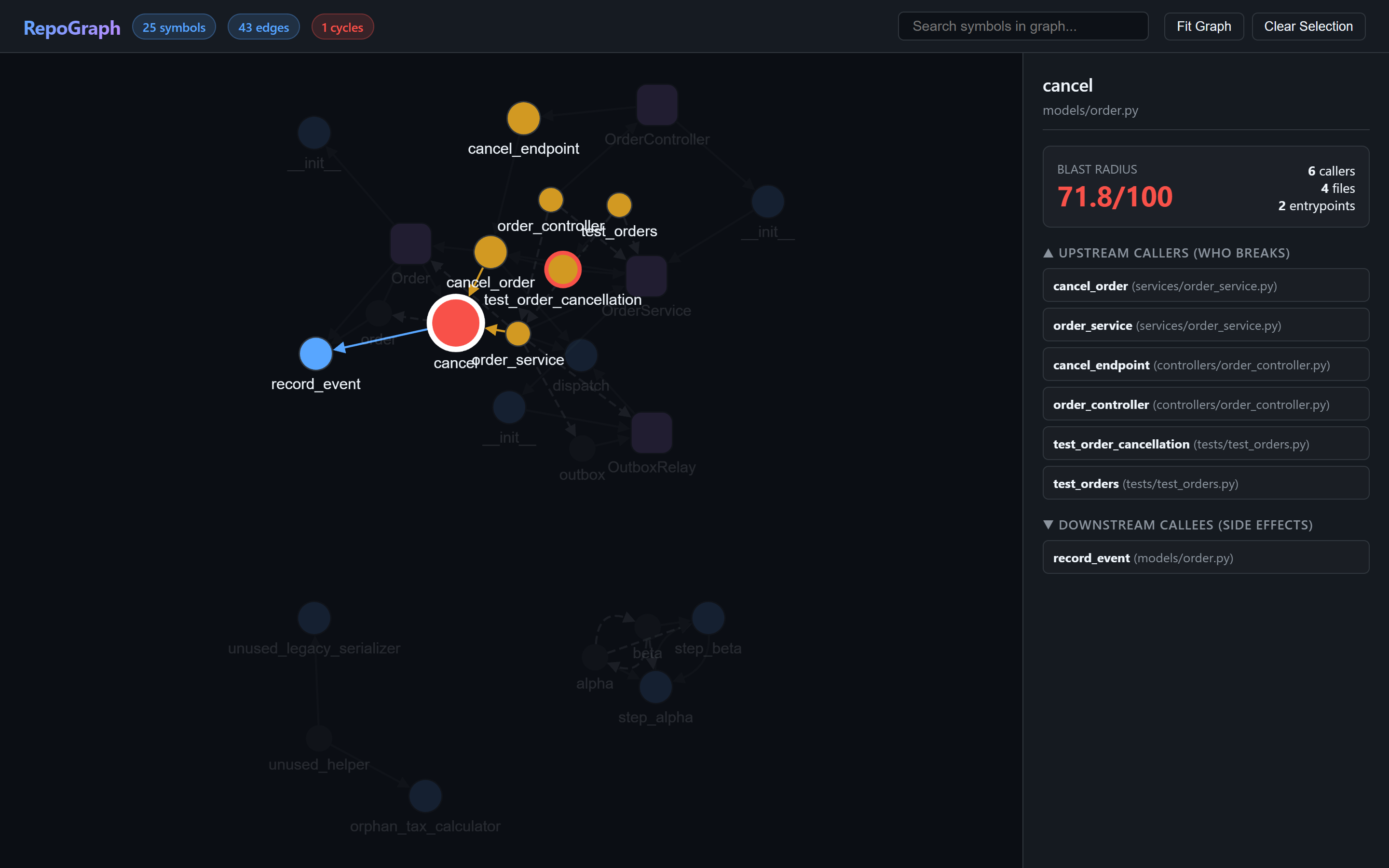 RepoGraph Screenshot Preview 3