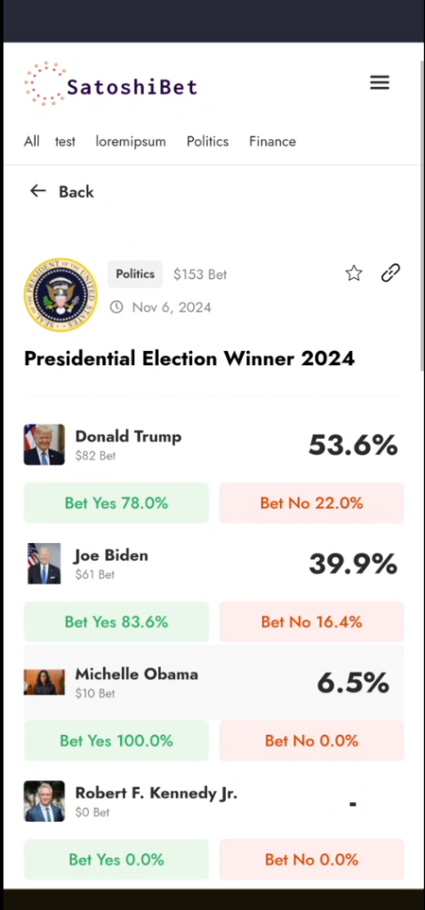 SatoshiBet Screenshot Preview 3
