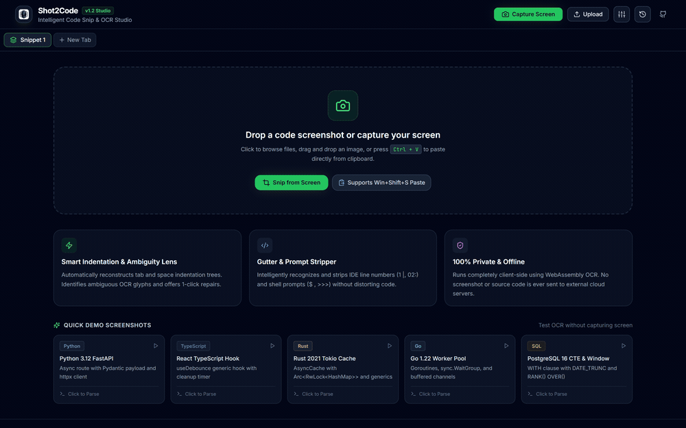 Shot2Code Screenshot Preview 3