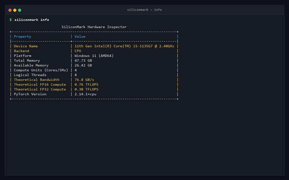 SiliconMark Screenshot Preview 1