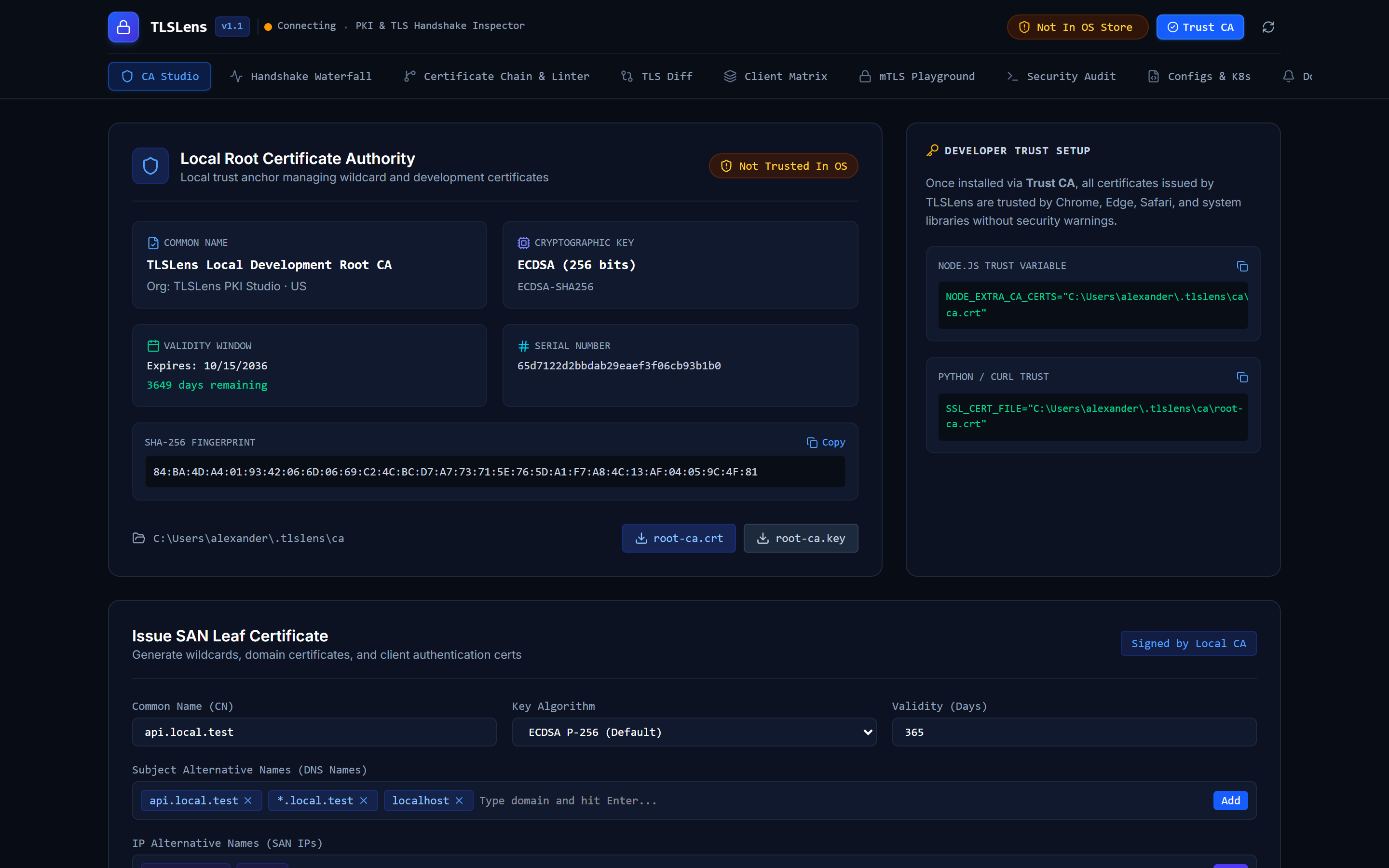 TLSLens Screenshot Preview 4