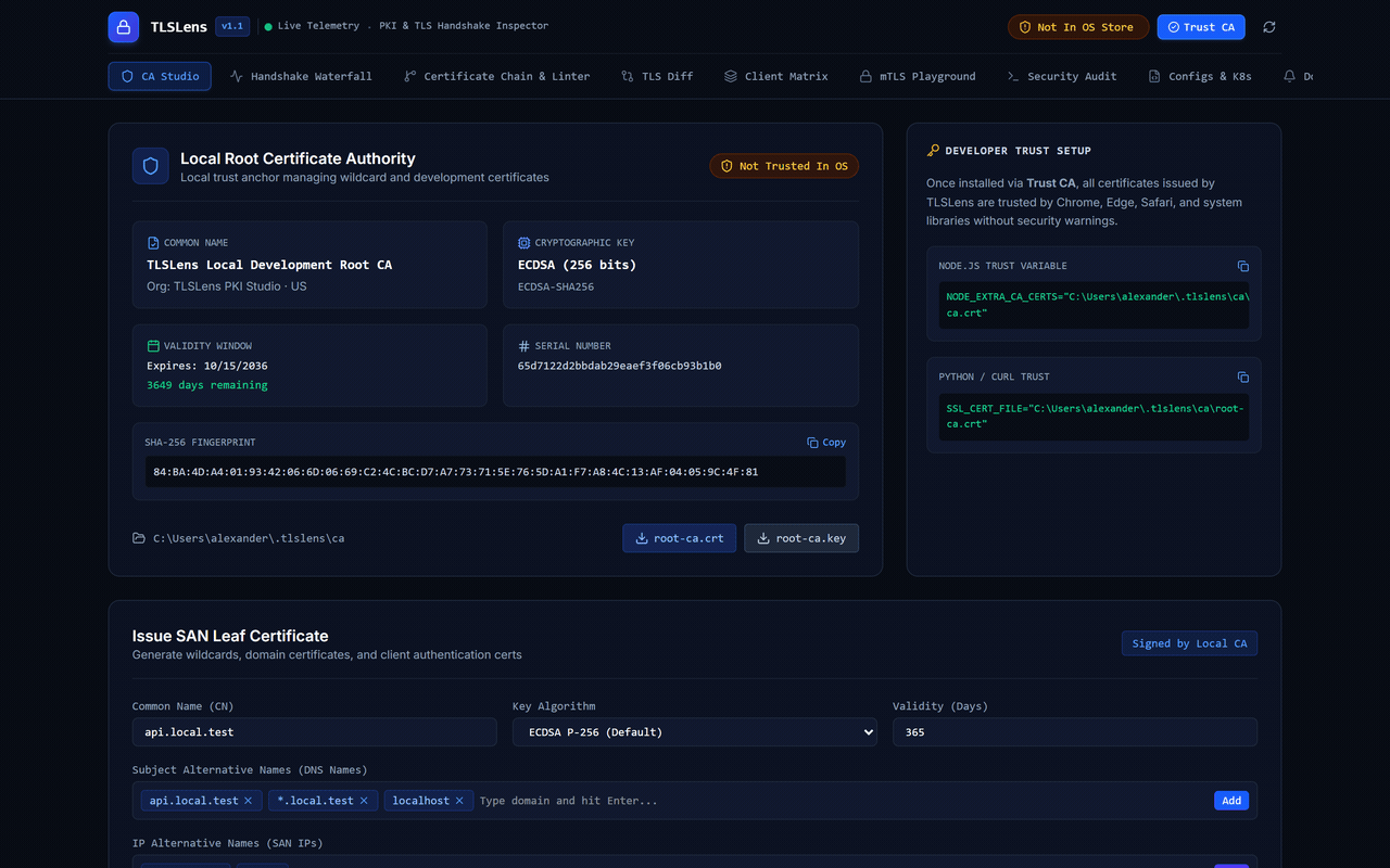 TLSLens Screenshot Preview 1