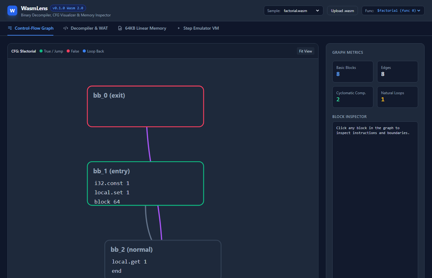 WasmLens Screenshot Preview 2